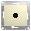 GLOSSA Розетка телевизионная TV в рамку 1дБ бежевая Systeme (Schneider) (GSL000291)