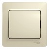 Выключатель одноклавишный, в сборе, схема 1, бежевый Systeme (Schneider) (GSL000212)