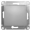 Выключатель GLOSSA одноклавишный, в рамку, схема 1, алюминий Systeme (Schneider) (GSL00031