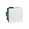 BRAVA Переключатель 2 поста 2 модуля белый IN-Liner FRONT DKC (76012B)