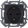 Розетка 2К+З немецкий стандарт 16 А 250 В~ INSPIRIA антрацит LEGRAND (673723)