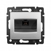 VALENA Розетка 1хRJ45 в рамку алюминий