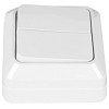 Выключатель 2-кл. открытой установки IP20 10А, белый Альфа General