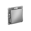 Выключатель одноклавишный ATLASDESIGN схема 1 10АХ механизм сталь Systeme (Schneider) (ATN
