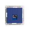 ATLASDESIGN РОЗЕТКА компьютерная RJ45, кат. 5Е, механизм, АКВАМАРИН Systeme (Schneider) (A