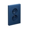 ATLASDESIGN РОЗЕТКА двойная без заземления,16А, в сборе, АКВАМАРИН Systeme (Schneider) (AT