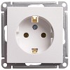 W59 Розетка с заземлением без шторок, 16А, механизм, белый Systeme (Schneider) (RS16-154-1