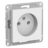 Розетка ATLASDESIGN без заземления 16А механизм белый Systeme (Schneider) (ATN000141)
