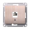 GLOSSA розетка компьютерная RJ45 кат.5Е, механизм, сосна Systeme (Schneider) (GSL001581K)