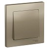 Выключатель одноклавишный ATLASDESIGN схема 1 10АХ в сборе шампань Systeme (Schneider) (AT