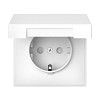 ARTGALLERY розетка с заземл. со шторк. с крышкой, 16А, IP20, механизм, лотос Systeme (Schn