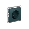 Розетка ATLASDESIGN с заземлением 16А механизм изумруд Systeme (Schneider) (ATN000843)