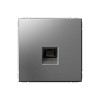 ARTGALLERY РОЗЕТКА компьютерная RJ45, кат. 5е, механизм, СТАЛЬ Systeme (Schneider) (GAL000