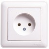W59 Розетка без заземления без шторок, 16А, в сборе, белый Systeme (Schneider) (RS16-153-1