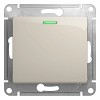 Выключатель одноклавишный, с подсветкой, механизм схема 1а молочный Systeme (Schneider) (G