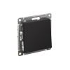Выключатель одноклавишный ATLASDESIGN схема 1 10АХ механизм карбон Systeme (Schneider) (AT