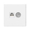 ARTGALLERY розетка двойная ТВ + компьютерная RJ45, кат. 5Е, лотос Systeme (Schneider) (GAL