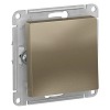 Выключатель одноклавишный ATLASDESIGN схема 1 10АХ механизм шампань Systeme (Schneider) (A