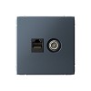 ARTGALLERY розетка двойная ТВ + компьютерная RJ45, кат. 5Е, грифель Systeme (Schneider) (G
