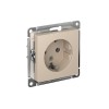 ATLASDESIGN РОЗЕТКА с заземлением, 16А, механизм, ПЕСОЧНЫЙ Systeme (Schneider) (ATN001243)