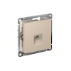 ATLASDESIGN РОЗЕТКА компьютерная RJ45, кат. 6A, механизм, ПЕСОЧНЫЙ Systeme (Schneider) (ATN001286)