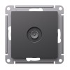 ATLASDESIGN TV РОЗЕТКА оконечная 1DB, механизм, БАЗАЛЬТ Systeme (Schneider) (ATN001491)