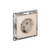 Розетка ATLASDESIGN с заземлением 16А механизм бежевый Systeme (Schneider) (ATN000243)