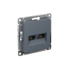Розетка ATLASDESIGN двойная компьютерная RJ45+RJ45 категория 5E механизм грифель Systeme (Schneider) (ATN000785)
