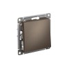 Выключатель одноклавишный ATLASDESIGN схема 1 10АХ механизм мокко Systeme (Schneider) (ATN