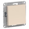 Выключатель одноклавишный ATLASDESIGN схема 1 10АХ механизм бежевый Systeme (Schneider) (A