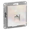 Розетка ATLASDESIGN компьютерная RJ45 механизм жемчуг Systeme (Schneider) (ATN000483)