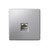 ARTGALLERY РОЗЕТКА компьютерная RJ45, кат. 5е, механизм, АЛЮМИНИЙ Systeme (Schneider) (GAL