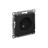 Розетка ATLASDESIGN без заземления 16А механизм карбон Systeme (Schneider) (ATN001041)