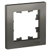 Рамка однопостовая ATLASDESIGN сталь Systeme (Schneider) (ATN000901)