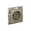 Розетка ATLASDESIGN без заземления 16А механизм шампань Systeme (Schneider) (ATN000541)