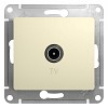 Коннектор GLOSSA TV антенна механизм бежевый Systeme (Schneider) (GSL000293)