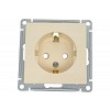 W59 Розетка скрытая с заземлением в рамку бежевая Systeme (Schneider) (RS16-152-2-86)