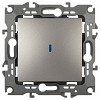 12-1102-16 Выключатель ЭРА Серия 12 12-1102-16 с подсветкой, 10АХ-250В, титан