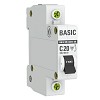 Выключатель автоматический однополюсный 20А С ВА47-29 4.5кА EKF (mcb4729-1-20C)