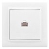 Розетка Минск RJ-45 1-местная СП белая EKF (ERK01-035-10)