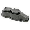 Розетка двухместная с защитными крышками каучуковая 230В 2P+PE 16A IP44 PROxima EKF (RPS-018-16-230-44)