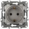 12-2102-16  Розетка ЭРА Серия 12 12-2102-16 2P+E Schuko со шторками 16А-250В Эра12 титан