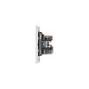 Розетка ROUND компьютерная RJ45 кат6 + TV с/у перламутр KRANZ