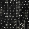 Гирлянда LED Дождь из росы 3х2м, БЕЛЫЙ, USB + пульт управления, с крюч-ми крепл.