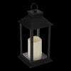 Декор-ый LED светильник со Свечой, черн., USB/3-AAA, 140x140x290
