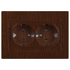 6-205-10 Розетка Intro Accent 6-205-10 двойная с заземлением 2X2P+E Schuko 16А-250В IP20