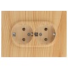 6-205-11  Розетка Intro Accent 6-205-11 двойная с заземлением 2X2P+E Schuko 16А-250В IP20 