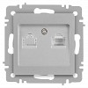 6-303-03 Розетка Intro Accent 6-303-03 информационная RJ45 IP20 СУ алюминий
