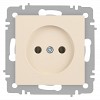 6-201-02  Розетка Intro Accent 6-201-02 2P 16А-250В IP20 СУ AL/CU слоновая кость