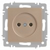 6-201-04 Розетка Intro Accent 6-201-04 2P 16А-250В IP20 СУ AL/CU шампань